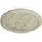 Ekena Millwork Kaya Ceiling Medallion (Fits Canopies up to 5 1/4"), Hand-Painted Clear Yellow, 23 5/8"OD x 1 1/2"P CM23KACYF - alternate 4